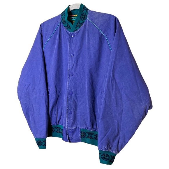 VTG WRANGLER BRUSH POPPER Rare Western Bomber Jacket - Picture 3 of 16